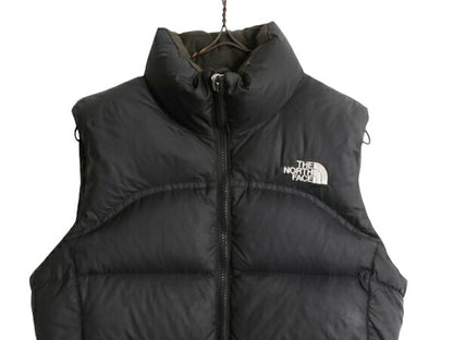 ノースフェイス ヌプシ ダウン ベスト レディース XS The North face アウトドア NUPTSE 700フィル フルジップ 重ね着 パッカブル ブラック