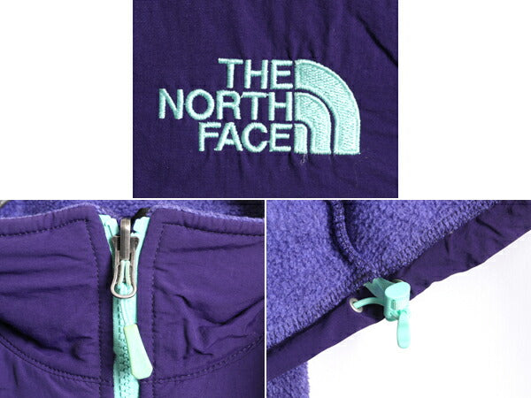 ノースフェイス デナリ ジャケット レディース S / 古着 The North Face DENALI アウトドア フリース ナイロン ブルゾン  2トーン パープル