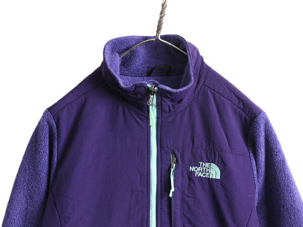 ノースフェイス デナリ ジャケット レディース S / 古着 The North Face DENALI アウトドア フリース ナイロン ブルゾン  2トーン パープル