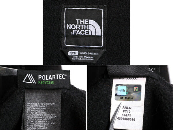 ノースフェイス フード付き デナリ ジャケット レディース S The North Face フリース ジャンパー ブルゾン アウトドア パーカー ブラック