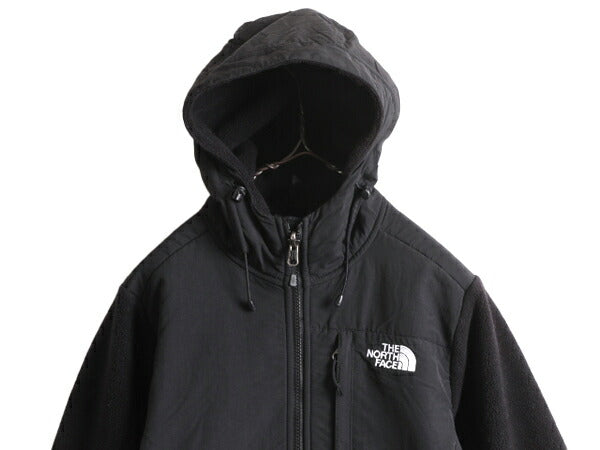 ノースフェイス フード付き デナリ ジャケット レディース S The North Face フリース ジャンパー ブルゾン アウトドア パーカー ブラック