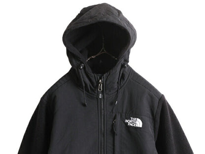 ノースフェイス フード付き デナリ ジャケット レディース S The North Face フリース ジャンパー ブルゾン アウトドア パーカー ブラック