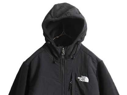 ノースフェイス フード付き デナリ ジャケット レディース S The North Face フリース ジャンパー ブルゾン パーカー アウトドア ブラック