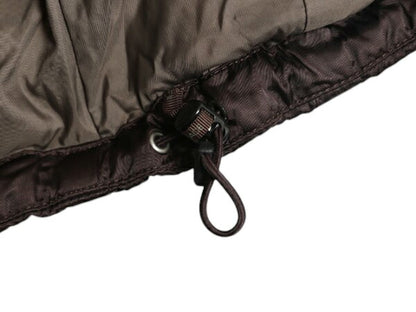 US企画 ノースフェイス ダウン ジャケット レディース M / 古着 The North Face キルティング ナイロン ブルゾン フルジップ 550フィル 茶