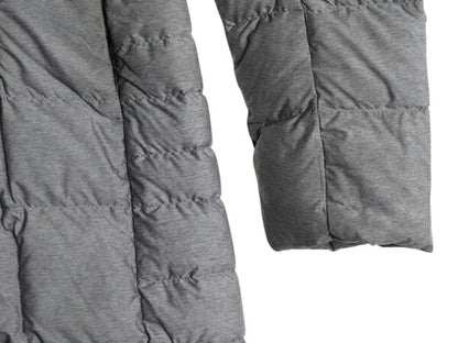 US企画 ノースフェイス ロング ダウン コート レディース M 古着 The North Face ジャケット 550フィル ナイロン パーカー キルティング 灰