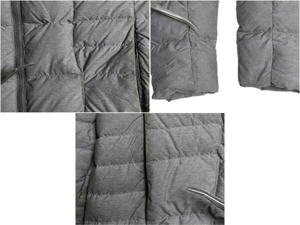 US企画 ノースフェイス ロング ダウン コート レディース M 古着 The North Face ジャケット 550フィル ナイロン パーカー キルティング 灰