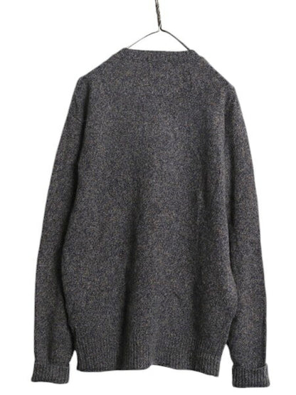 ペンドルトン シェットランド ウール ニット セーター メンズ L / 古着 PENDLETON クルーネック ミドルゲージ 洗濯可 無地 薄手 長袖ニット