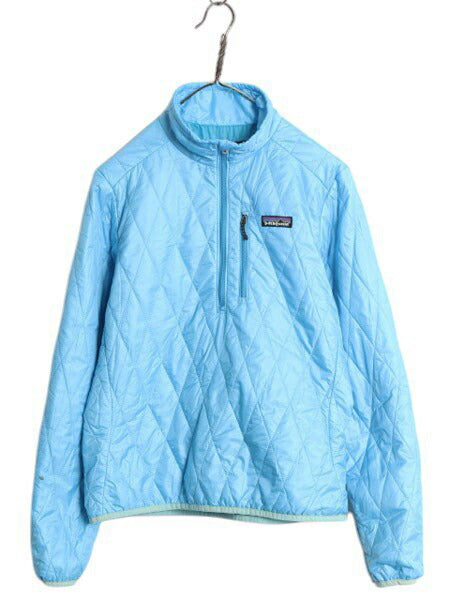 パタゴニア ナノ パフ プルオーバー レディース S / 古着 12年製 Patagonia ハーフジップ 中綿 ナイロン キルティング パッカブル ブルゾン
