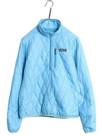 パタゴニア ナノ パフ プルオーバー レディース S / 古着 12年製 Patagonia ハーフジップ 中綿 ナイロン キルティング パッカブル ブルゾン