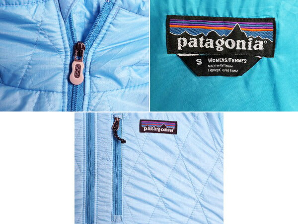 パタゴニア ナノ パフ プルオーバー レディース S / 古着 12年製 Patagonia ハーフジップ 中綿 ナイロン キルティング パッカブル ブルゾン