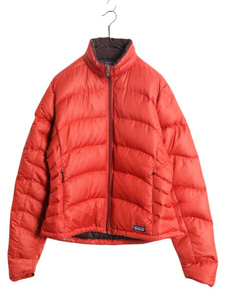 00s パタゴニア ナイロン ダウン ジャケット レディース L / 古着 04年製 オールド Patagonia 700フィル フルジップ ブルゾン ハイネック
