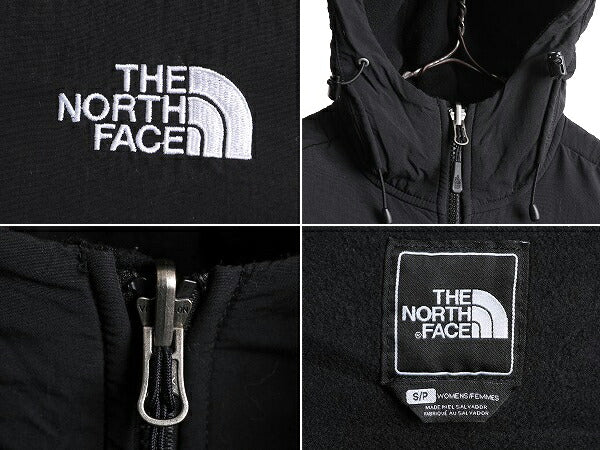 ノースフェイス フード付き デナリ ジャケット レディース S The North Face Denali フリース ジャンパー ブルゾン アウトドア パーカー 黒
