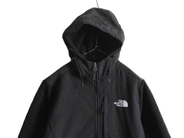 ノースフェイス フード付き デナリ ジャケット レディース S The North Face Denali フリース ジャンパー ブルゾン アウトドア パーカー 黒