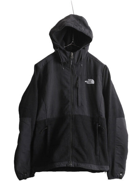 ノースフェイス フード付き デナリ ジャケット レディース S The North Face Denali フリース ジャンパー ブルゾン アウトドア パーカー 黒