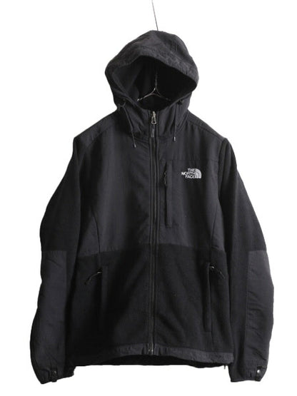 ノースフェイス フード付き デナリ ジャケット レディース S The North Face Denali フリース ジャンパー ブルゾン アウトドア パーカー 黒