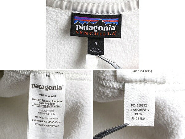 17年製 パタゴニア クラシック シンチラ マースピアル レディース S Patagonia フリース ジャケット プルオーバー ハーフジップ ハイネック