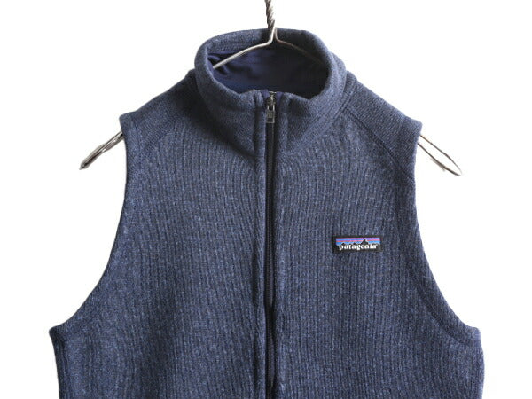 18年製 パタゴニア ベターセーター ベスト レディース S / Patagonia フリース  セーター ニット 重ね着 フルジップ アウトドア 前開き 紺