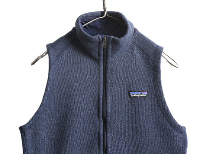 18年製 パタゴニア ベターセーター ベスト レディース S / Patagonia フリース  セーター ニット 重ね着 フルジップ アウトドア 前開き 紺
