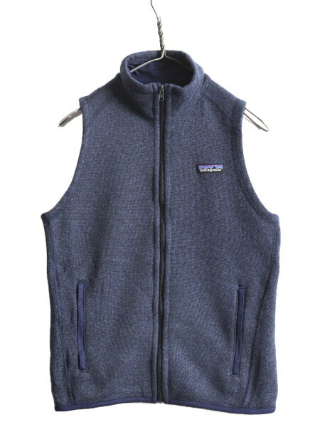 18年製 パタゴニア ベターセーター ベスト レディース S / Patagonia フリース  セーター ニット 重ね着 フルジップ アウトドア 前開き 紺