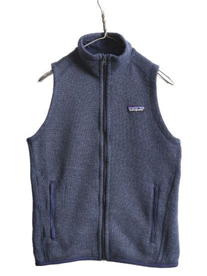 18年製 パタゴニア ベターセーター ベスト レディース S / Patagonia フリース  セーター ニット 重ね着 フルジップ アウトドア 前開き 紺