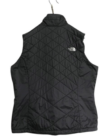 ノースフェイス 中綿 ナイロン ベスト レディース L / 古着 The North Face アウトドア 重ね着 フルジップ パッカブル ハイネック ブラック