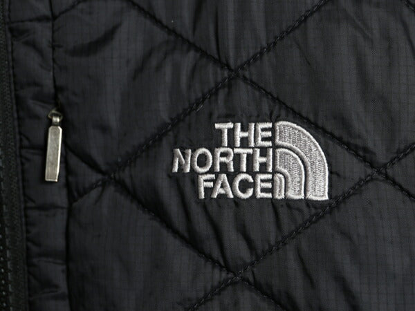 ノースフェイス 中綿 ナイロン ベスト レディース L / 古着 The North Face アウトドア 重ね着 フルジップ パッカブル ハイネック ブラック