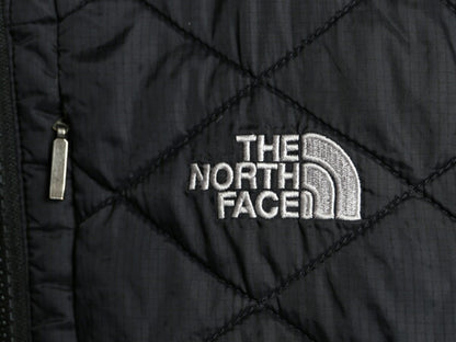 ノースフェイス 中綿 ナイロン ベスト レディース L / 古着 The North Face アウトドア 重ね着 フルジップ パッカブル ハイネック ブラック