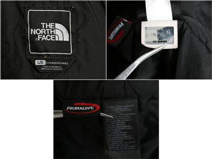ノースフェイス 中綿 ナイロン ベスト レディース L / 古着 The North Face アウトドア 重ね着 フルジップ パッカブル ハイネック ブラック