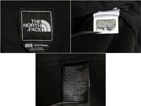US企画 ノースフェイス APEX ソフトシェル ジャケット メンズ L / The North face アウトドア 裏 フリース フルジップ ジャンパー ブラック