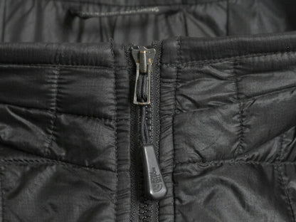 US企画 ノースフェイス 中綿 キルティング ナイロン ベスト メンズ L / The North Face 前開き 重ね着 サーモボール パッカブル ブラック