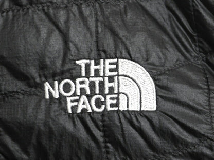 US企画 ノースフェイス 中綿 キルティング ナイロン ベスト メンズ L / The North Face 前開き 重ね着 サーモボール パッカブル ブラック
