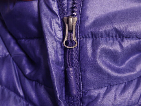 US企画 ノースフェイス ナイロン ダウン ベスト レディース M / The North Face フルジップ キルティング 550フィル アウトドア 重ね着 青