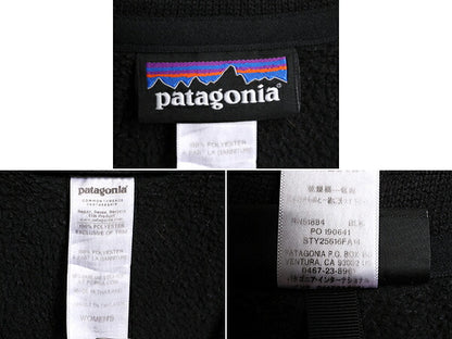 14年製 パタゴニア ベターセーター 1/4 ジップネック レディース S / Patagonia アウトドア フリース ジャケット ニット プルオーバー 黒