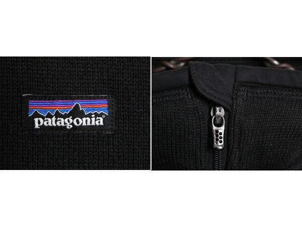 14年製 パタゴニア ベターセーター 1/4 ジップネック レディース S / Patagonia アウトドア フリース ジャケット ニット プルオーバー 黒