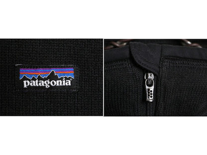 14年製 パタゴニア ベターセーター 1/4 ジップネック レディース S / Patagonia アウトドア フリース ジャケット ニット プルオーバー 黒