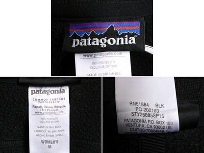 15年製 パタゴニア ベターセーター ベスト レディース M / Patagonia フリース ニット セーター 重ね着 前開き アウトドア ジップアップ 黒