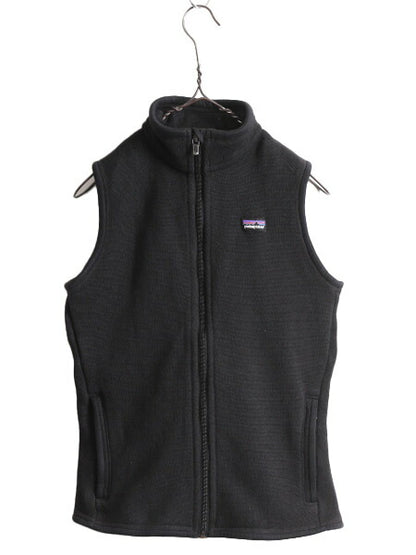 15年製 パタゴニア ベターセーター ベスト レディース M / Patagonia フリース ニット セーター 重ね着 前開き アウトドア ジップアップ 黒