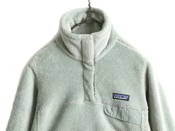 14年製 パタゴニア リツール スナップT プルオーバー ジャケット レディース XS / 古着 Patagonia アウトドア パイル フリース ブルゾン 緑