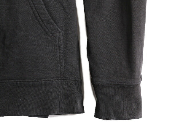 ノースフェイス プリント スウェット フード パーカー メンズ M 程/ 古着 The North Face トレーナー プルオーバー 裏起毛 アウトドア 黒