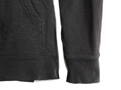 ノースフェイス プリント スウェット フード パーカー メンズ M 程/ 古着 The North Face トレーナー プルオーバー 裏起毛 アウトドア 黒