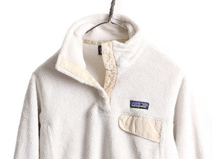 15年製 パタゴニア リツール スナップT プルオーバー ジャケット レディース S / 古着 Patagonia アウトドア パイル フリース ブルゾン 白