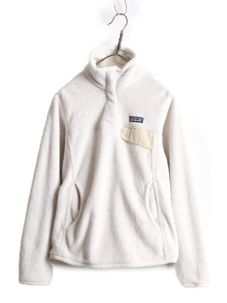 15年製 パタゴニア リツール スナップT プルオーバー ジャケット レディース S / 古着 Patagonia アウトドア パイル フリース ブルゾン 白