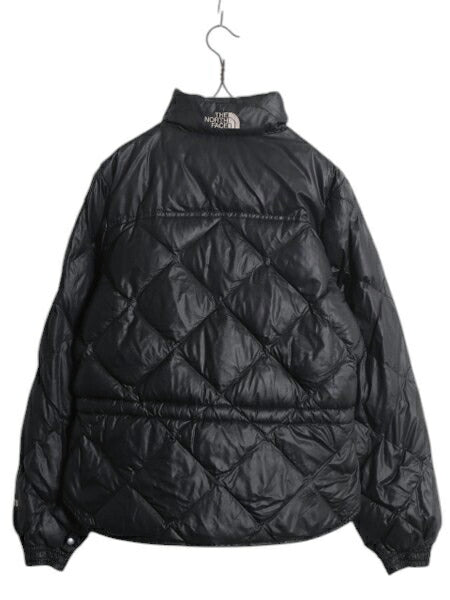 90s ノースフェイス ナイロン ダウン ジャケット レディース S 古着 オールド The North Face 600フィル ジャンパー キルティング ブラック