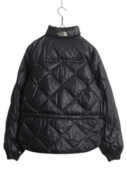 90s ノースフェイス ナイロン ダウン ジャケット レディース S 古着 オールド The North Face 600フィル ジャンパー キルティング ブラック