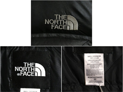 90s ノースフェイス ナイロン ダウン ジャケット レディース S 古着 オールド The North Face 600フィル ジャンパー キルティング ブラック