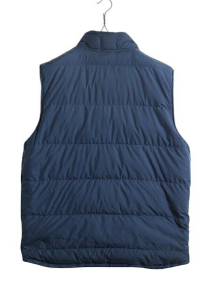 パタゴニア リバーシブル ナイロン ダウン ベスト メンズ L 程/ 18年製 古着 Patagonia アウトドア フルジップ ハイネック 重ね着 ツートン