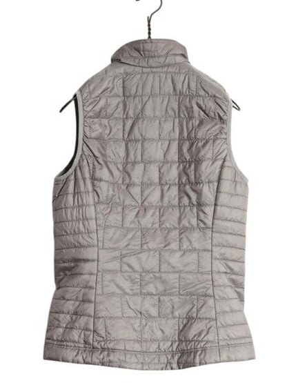 パタゴニア ナノ パフ ベスト レディース XS / 18年製 Patagonia 中綿 キルティング ナイロン フルジップ アウトドア パッカブル 企業物 灰