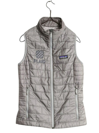 パタゴニア ナノ パフ ベスト レディース XS / 18年製 Patagonia 中綿 キルティング ナイロン フルジップ アウトドア パッカブル 企業物 灰