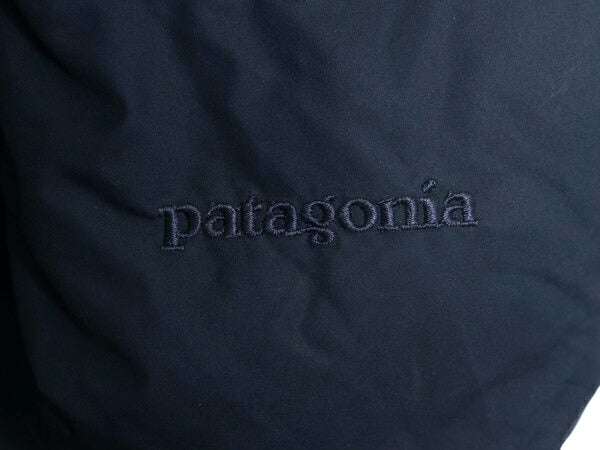 パタゴニア ロング ダウン コート レディース M / 15年製 Patagonia 700フィル ジャケット アウトドア フルジップ ブルゾン ハイネック 紺