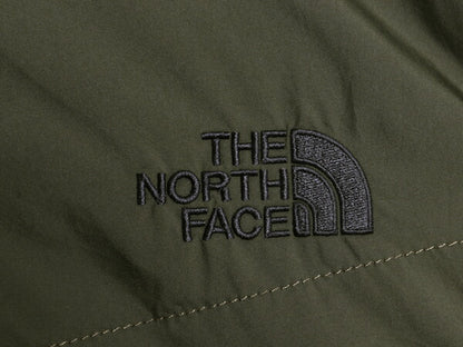 ノースフェイス 中綿 ナイロン ジャケット メンズ S 古着 The North Face フルジップ ブルゾン アウトドア ハイネック ワンポイント カーキ